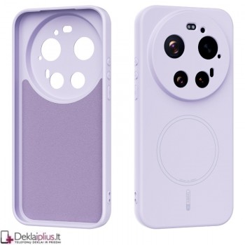 Guminis dėklas su magsafe - šviesiai violetinis (Xiaomi 17 Ultra) Guminis dėklas su magsafe - šviesiai violetinis (Xiaomi 17 Ultra)